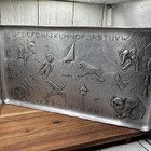 Vintage Wendell August Forge Abc Alphabet Nursery Tray Animals Baby Pewter Alumi