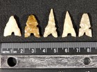 Lot Of Five  Ancient Tidikelt Arrowhead S Gem Points Or Bird Points 2 12