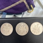 1964 Canadian 50 Cent Piece Very Nice  silver    5 Coins Included