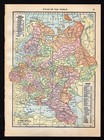 1914 Original Hammond Map Asia On Rev  Russia In Europe And Caucasia W provinces