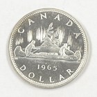 1965 Royal Canadian Mint 80  Silver  1 Dollar Coin   Uncirculated   Free Ship