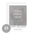 Personalized Happy Holidays Photo Card   25 Simple Custom Christmas Cards   5   