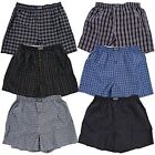 New 3-12 Mens Boxer Check Plaid Shorts Trunk Underwear Cotton Briefs Size S-4xl