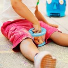 Snack Catcher Toddler Snack Cups  No Spill  2 Pack  Blue green