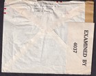 Peru 1942 Wwii Censor 4037 Cover W R Grace Lima To Draper Corp Hopedale Ma