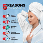 Luxury 100  Ring-spun Cotton Bath Towels Set Of 4  27x54 Inches      Soft  Absorbe