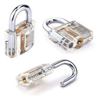 3 Transparent Lock Padlock With Keys For Locksmith