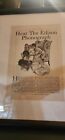Framed Rare 1900s Edison Phonograph Original Print Ad In The American Magazine