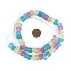 Candy Mix Faceted Recycled Java Sea Glass Beads 11mm Indonesia Multicolor