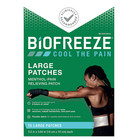 Biofreeze Pain Relief Patch  Cooling Menthol  Flexible  Large  15 Patches 