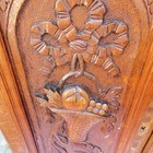 French Set Antique Hand Carved Panel Door Solid Wood Basket 27   x12    Cabinet 2