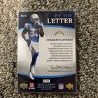 2007 Sp Authentic - By The Letter Auto G  50  btl-qj Quentin Jammer Rare Card  