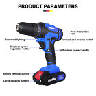 21-volt Drill 2 Speed Electric Cordless Drill driver With Bits Set   Battery New