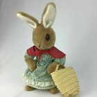 Beatrix Potter Mrs  Rabbit Flopsy Bunny Dressed Peter Vintage Plush Eden