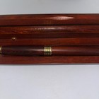 Vintage Wooden Set Of 2 Ballpoint And Mechanical Pencil With Two Cases Included