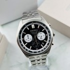 Seiko Essentials Men s Ssb429 Chronograph Quartz Watch Black Dial 41 5mm New