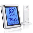 Weather Station Lcd Digital Thermometer Hygrometer Barometer Wireless Sensor