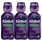 Zzzquil Sleep Aid Liquid Berry - 12 Fl Oz  3 Pack      Nighttime Rest   Relaxation
