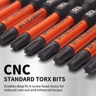 10-pack T20 t25 Torx Bits For Impact Driver Torx Bit Set 2  long Profession Star