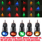 Led Dash Warning Pilot Light 8 10 12 14 16mm Plug Panel Indicator Lamp Car