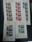 Laos 1952 Upu Stamps Set Of 5 Full Sheet   Sc  18-22 Mnh Rare Tone