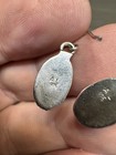 Al Navajo Sterling Silver 925 Natural Turquoise Dangle Earrings Vintage Signed