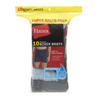  10 Pack Hanes Men s Value Pack Assorted Boxer Briefs Breathable  S-3xl