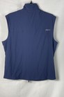 Johnnie-o Men s Navy Zimmer Performance Full Zip Vest Medtech Logo Sz M Nwt