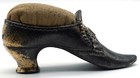 Antique Victorian Style Metal High Heel Shoe Pin Cushion