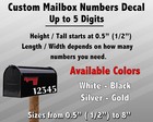 2 Pack Custom Mailbox Numbers Vinyl Die-cut Decal Choose  Font  Color And Size