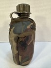 Canteen Bottle Olive Green   Camouflage Pouch Case Heavy Duty Plastic