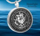 New United States Navy Cremation Urn Keepsake Ashes Memorial Necklace