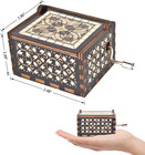 You Are My Sunshine Wood Music Boxes  Laser Engraved Vintage Wooden Sunshine Han