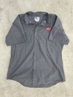 Vintage Dr Pepper Factory Work Shirt Riverside Usa 17    Neck Gray Short Sleeve