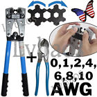 Cable Lug Crimping Tool 6-50mm   Wire Plug Crimper Battery Terminal Connector Kit