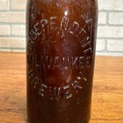 Independent Milwaukee Brewery Embossed Wisconsin Beer Bottle Amber