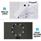 5x 11x Magnifying Glass With Light 8 Led Lamp Magnifier Foldable Stand Table