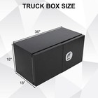 36  X 18  X 18  Steel Underbody Tool Box W  Barn Door Heavy Duty Truck Organizer