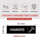 Toolbox Organization Magnetic Labels - 84  Tool Chest Organizer Labels