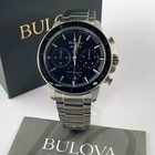 Bulova Marine Star Series C Black Dial Stainless Steel Men s Quartz Watch 96b272