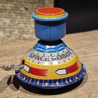 New Vintage Style Space Robot Tin Litho Toy  Wind Up Space Age Mechanical Robot
