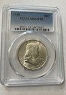1948 Franklin Silver 50c Half Dollar Pcgs Blue Label Ms64 Fbl