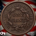 1857 Large Date Braided Hair Large Cent A5079