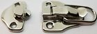 Nickel Plated Drawbolt - Antique Chest Trunk Lock Latch Steamer Vintage Old Case