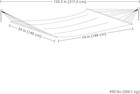 Double Hammock With Pillow - Outdoor Model  Heavy Duty 450lb Capacity