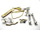 Mens Junk Drawer Jewelry Vintage Cufflinks Lot Cuff Links Tie Clip Collar Bars