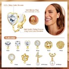 Kakonia Clip On Earrings Women  Gold For Tone 
