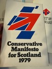 Vtg Conservative Party Scotland Manifesto Lot 1979 1983 Sdp Liberal Uk Politics