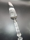 Vtg Waterford Cake Server Crystal Handle Stainless Steel Blade Orgn  Sheath  Box