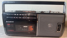 Vintage Sony Cfm-140 Portable Am fm Radio Cassette Player Recorder W box  Papers